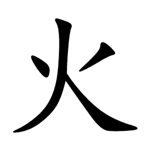 Порядок написания кандзи火